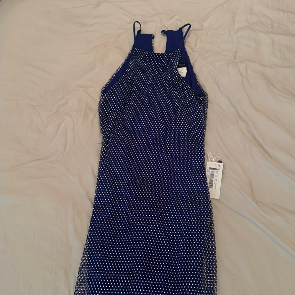 Darling Blue Dress with Sparkling Accents Prom, rhinestones, party, wedding,